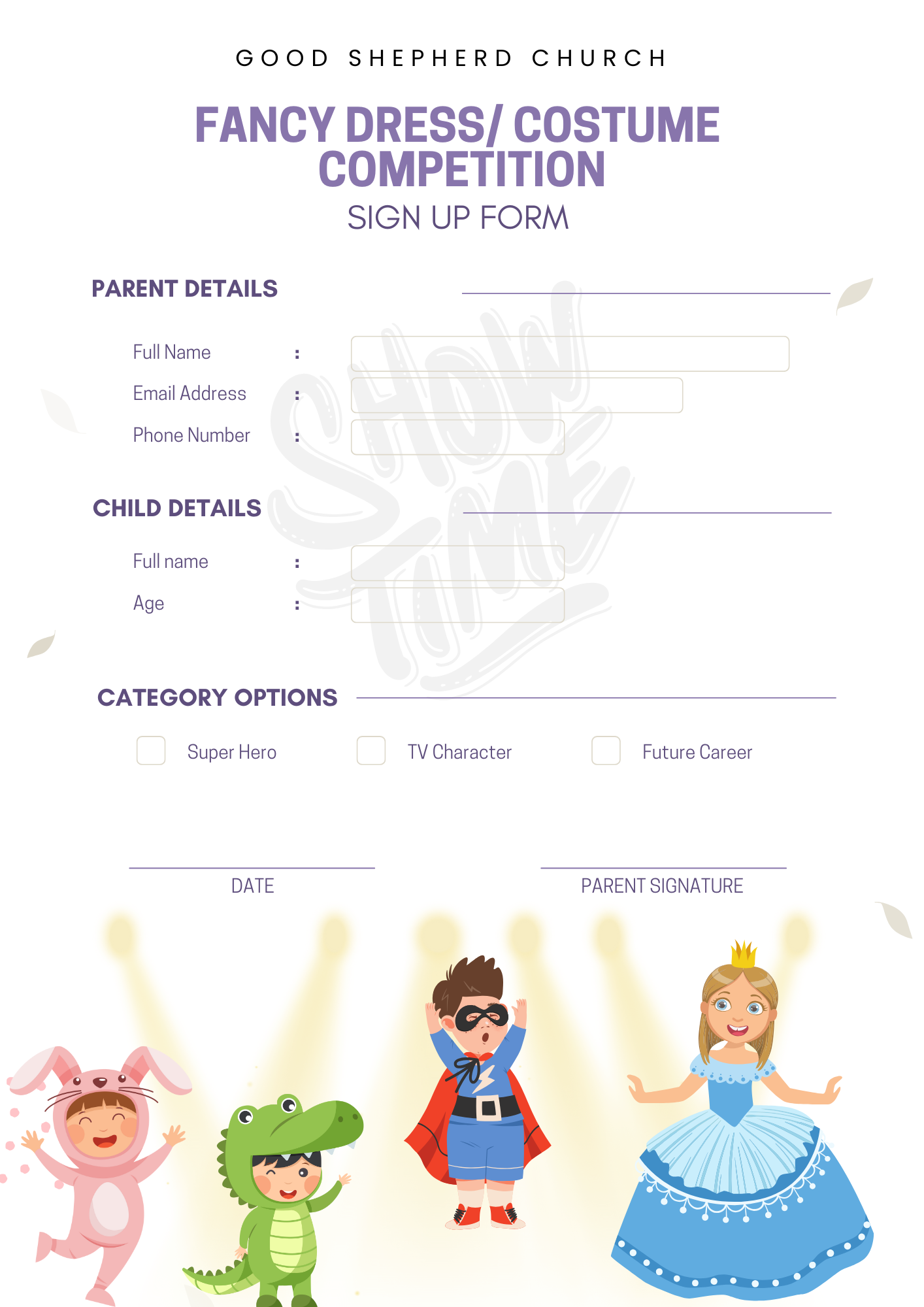 Entry form